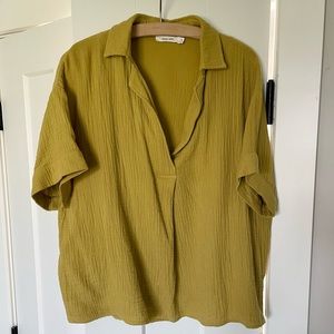 Short sleeve cotton blouse - Mod Ref